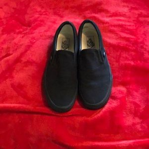 Black slip on vans